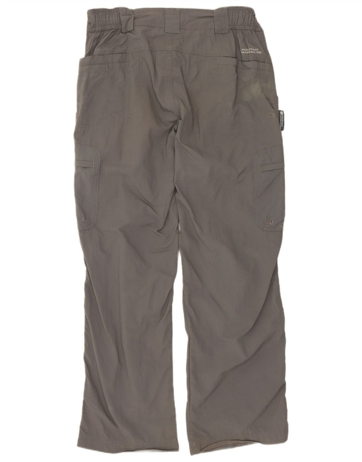 MOUNTAIN WAREHOUSE Womens Straight Cargo Trousers UK 8 Small W30 L28 Grey