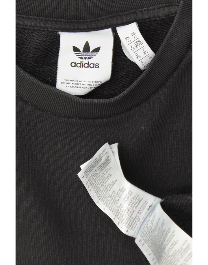 Adidas Mens Sweatshirt Jumper XS Black Cotton