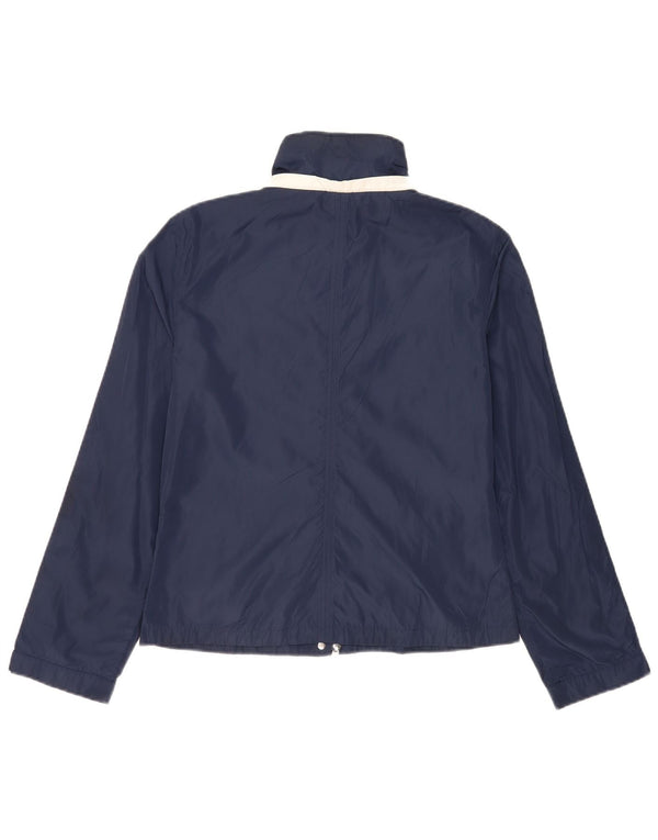 Emporio Armani Womens Tracksuit Top Jacket UK 14 Medium Navy Blue