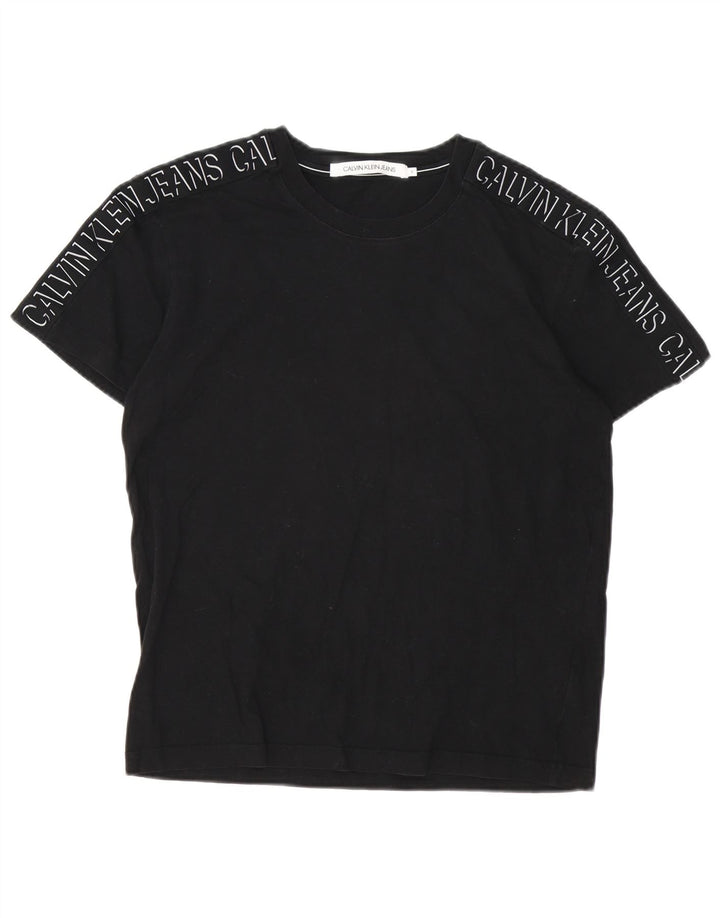 Calvin Klein Jeans Mens Graphic T-Shirt Top Small Black