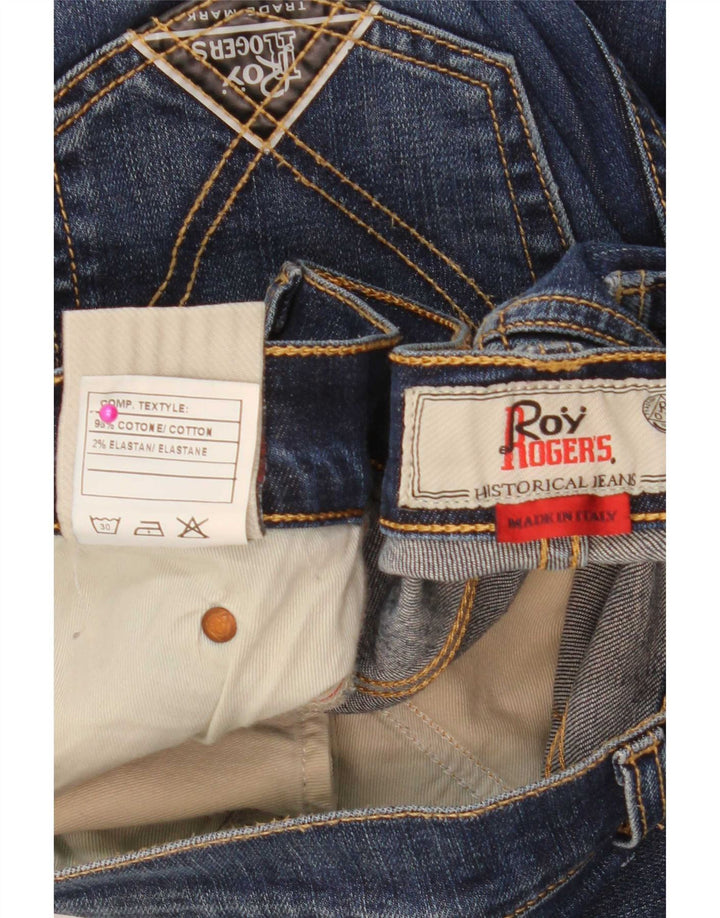 Roy Rogers Mens Slim Jeans W34 L32 Blue Cotton