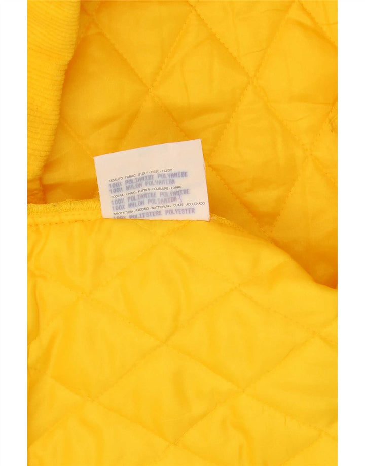 Brugi Mens Quilted Jacket UK 40 Large Yellow Polyamide