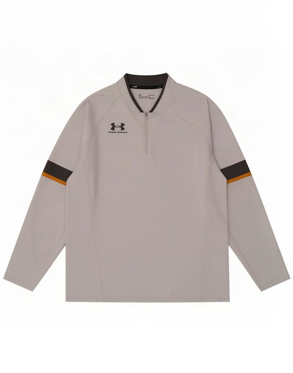 Under Armour Mens Cold Gear Pullover Tracksuit Top XL Grey Colourblock