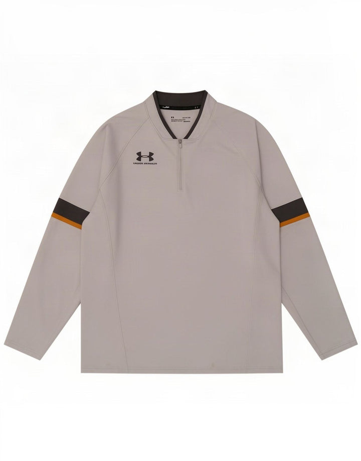 Under Armour Mens Cold Gear Pullover Tracksuit Top XL Grey Colourblock