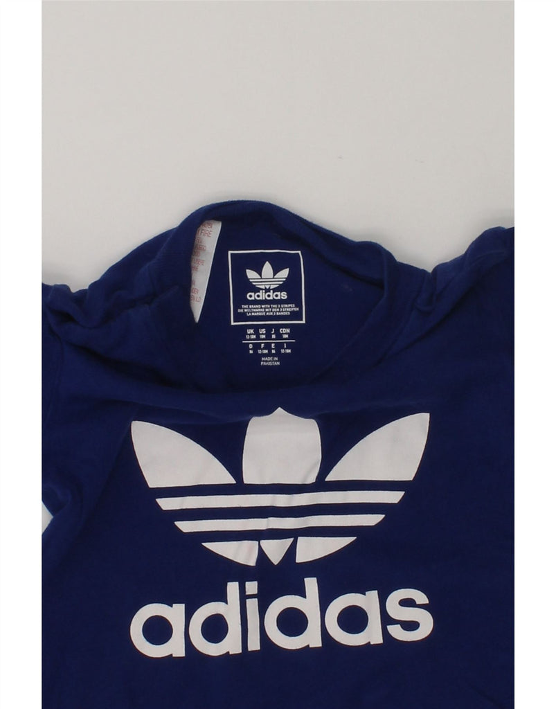 ADIDAS Baby Boys Graphic T-Shirt Top 12-18 Months Navy Blue Cotton | Vintage Adidas | Thrift | Second-Hand Adidas | Used Clothing | Messina Hembry 