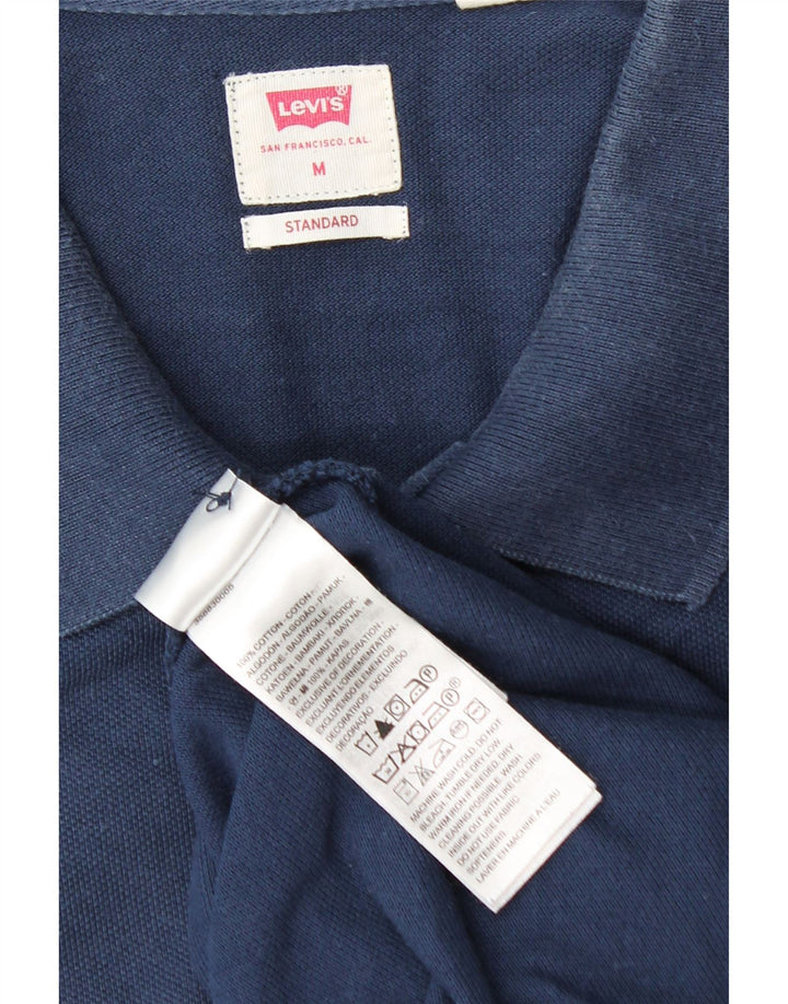 Levi's Mens Standard Polo Shirt Medium Navy Blue Cotton
