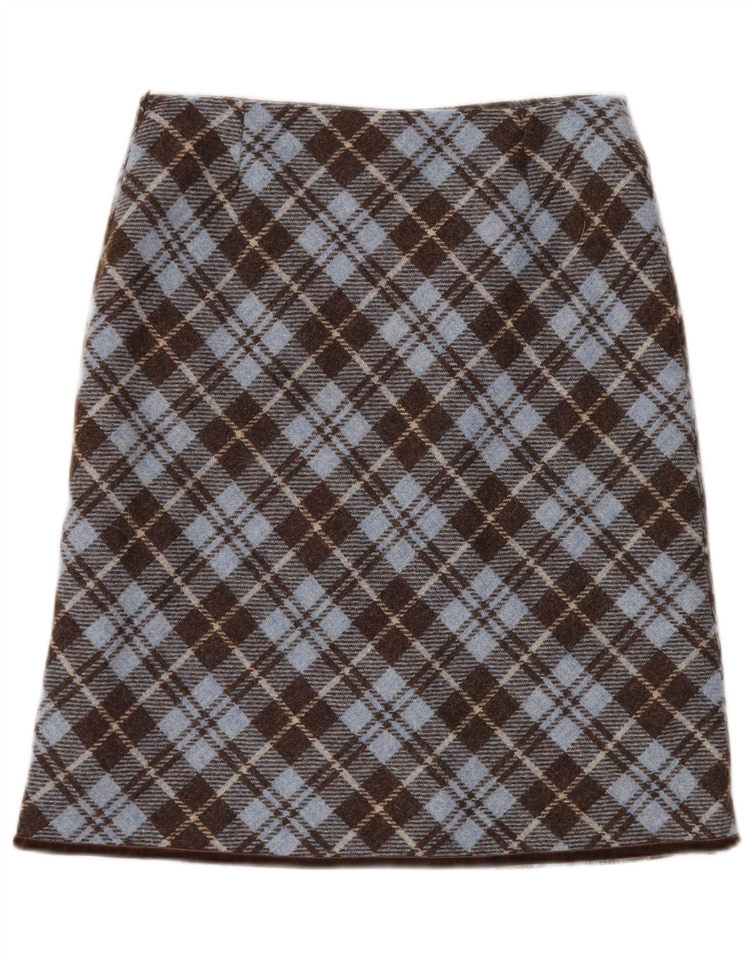 Boden Womens Straight Skirt UK 12 Medium W28 Brown Check