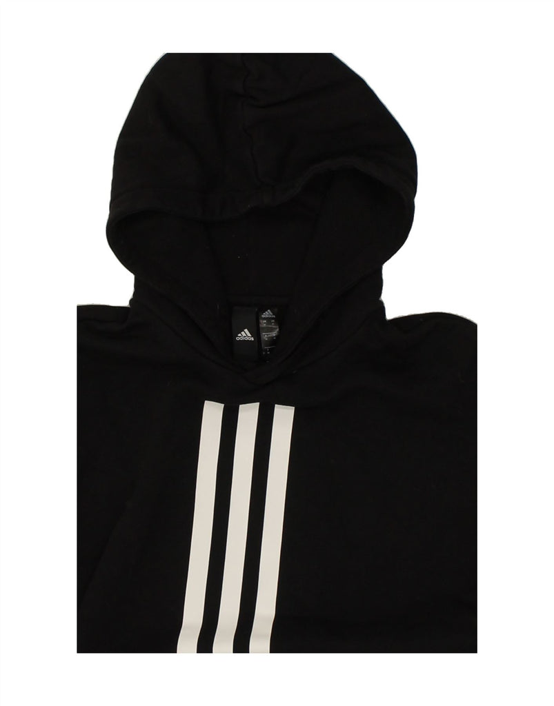 ADIDAS Mens Hoodie Jumper Medium Black Cotton | Vintage Adidas | Thrift | Second-Hand Adidas | Used Clothing | Messina Hembry 