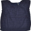 POLO RALPH LAUREN Girls Blouse Top 5-6 Years Navy Blue Cotton | Vintage Polo Ralph Lauren | Thrift | Second-Hand Polo Ralph Lauren | Used Clothing | Messina Hembry 