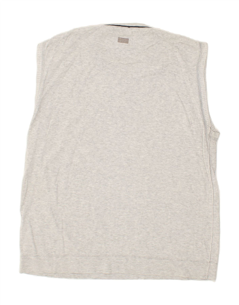 NAPAPIJRI Mens Vest Tank Top Large Grey Cotton Vintage Napapijri and Second-Hand Napapijri from Messina Hembry 