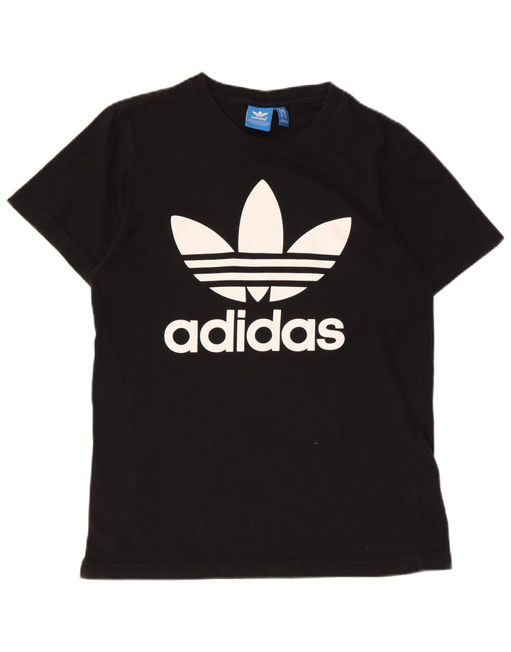 Adidas Mens Graphic T-Shirt Top Small Black Cotton