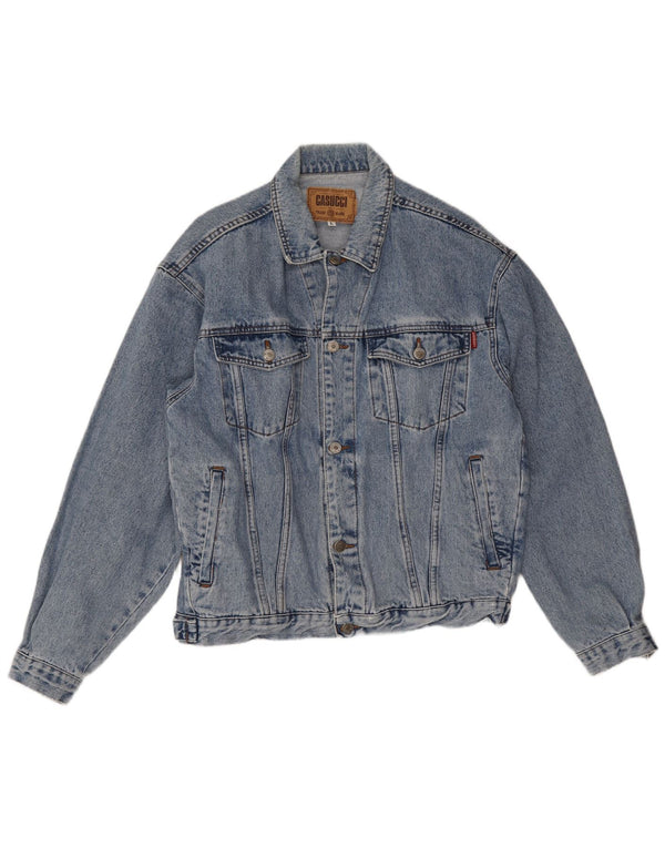 Casucci Mens Denim Jacket UK 40 Large Blue