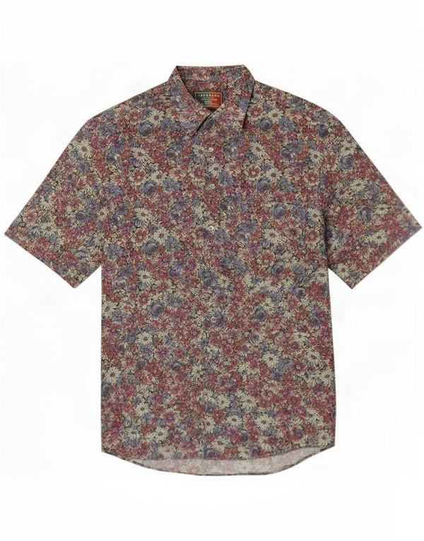 Rodrigo Mens Short Sleeve Shirt Medium Multicoloured Floral