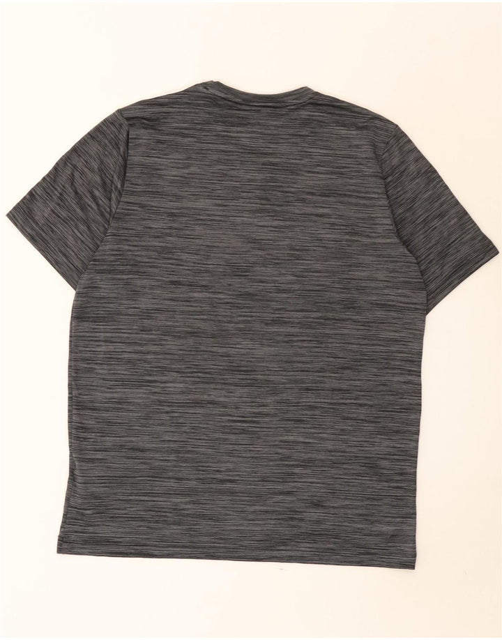 Adidas Mens Aeroready T-Shirt Top Medium Grey Flecked Polyester