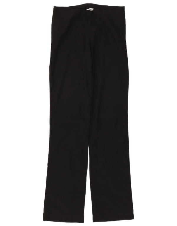 Moschino Womens Straight Casual Trousers UK 10 Small W28 L32 Black