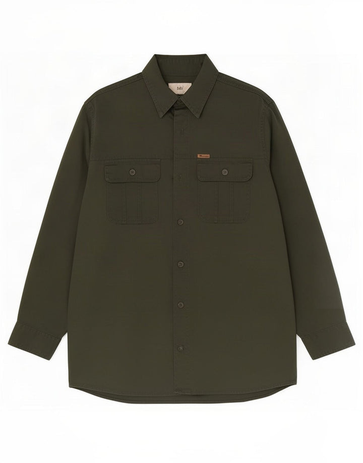 Hunter Mens Shirt Large Green Polyester