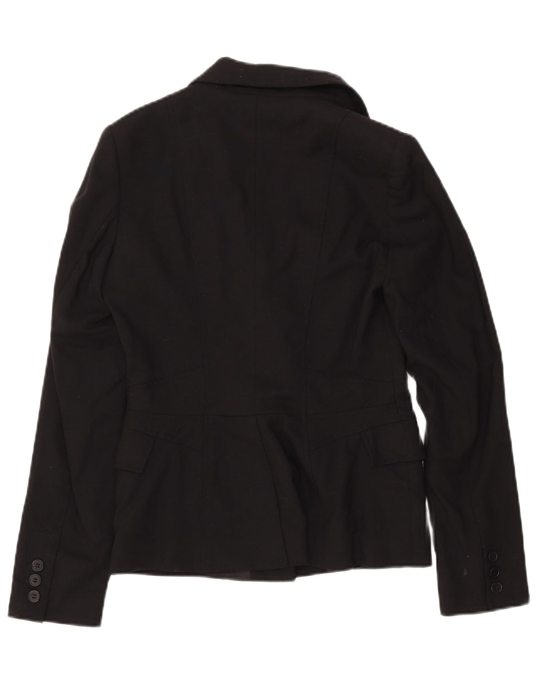 REISS Womens 1 Button Blazer Jacket UK 8 Small  Black Wool