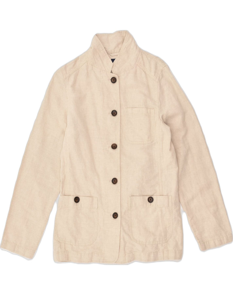 JOULES Womens Overcoat UK 12 Medium  Beige Cotton | Vintage Joules | Thrift | Second-Hand Joules | Used Clothing | Messina Hembry 