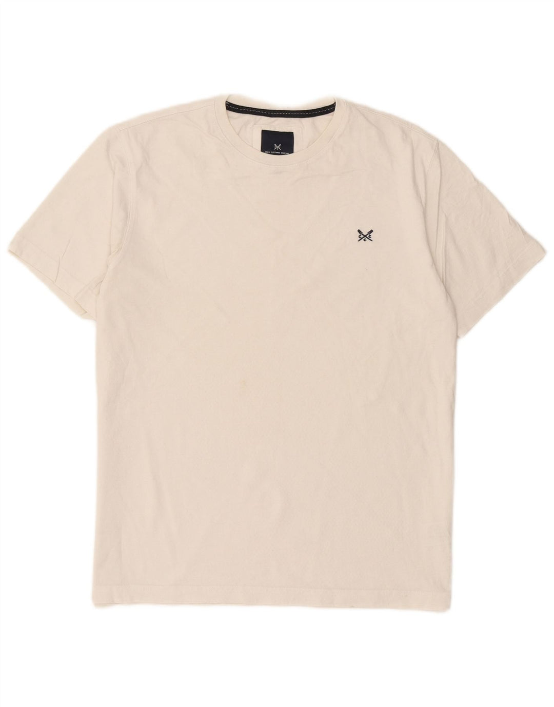 Crew Clothing Mens T-Shirt Top Large White Cotton