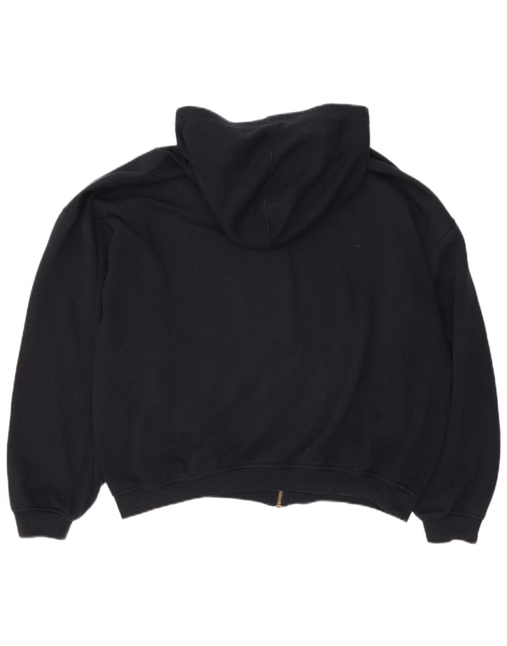 Reebok Mens Hooded Fleece Jacket UK 40 Large Black Polyester