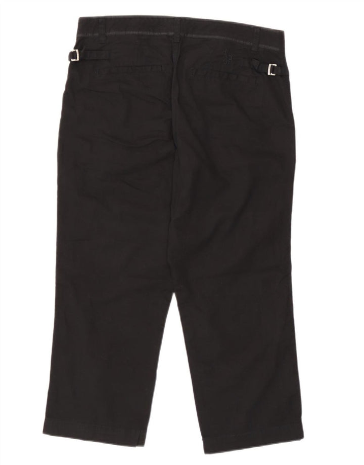 Diesel Womens Capri Trousers W34 L22 Black Cotton