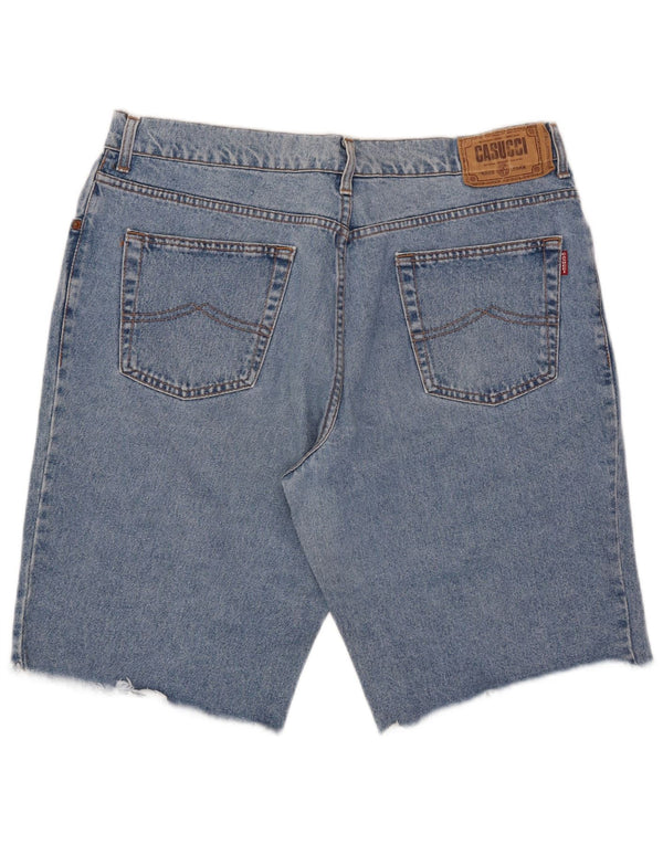 Casucci Mens Denim Shorts W36 Large Blue Cotton