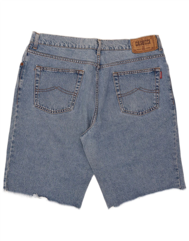 Casucci Mens Denim Shorts W36 Large Blue Cotton