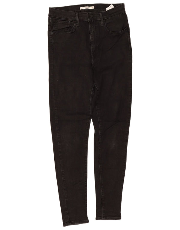Levi's Womens Mile High Super Skinny Jeans W30 L29 Black Cotton