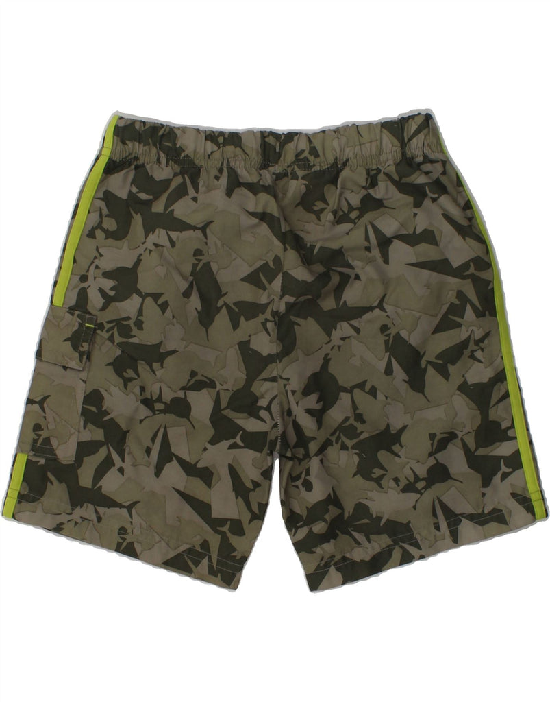 ADIDAS Boys Sport Shorts 3-4 Years Grey Camouflage Polyester | Vintage Adidas | Thrift | Second-Hand Adidas | Used Clothing | Messina Hembry 