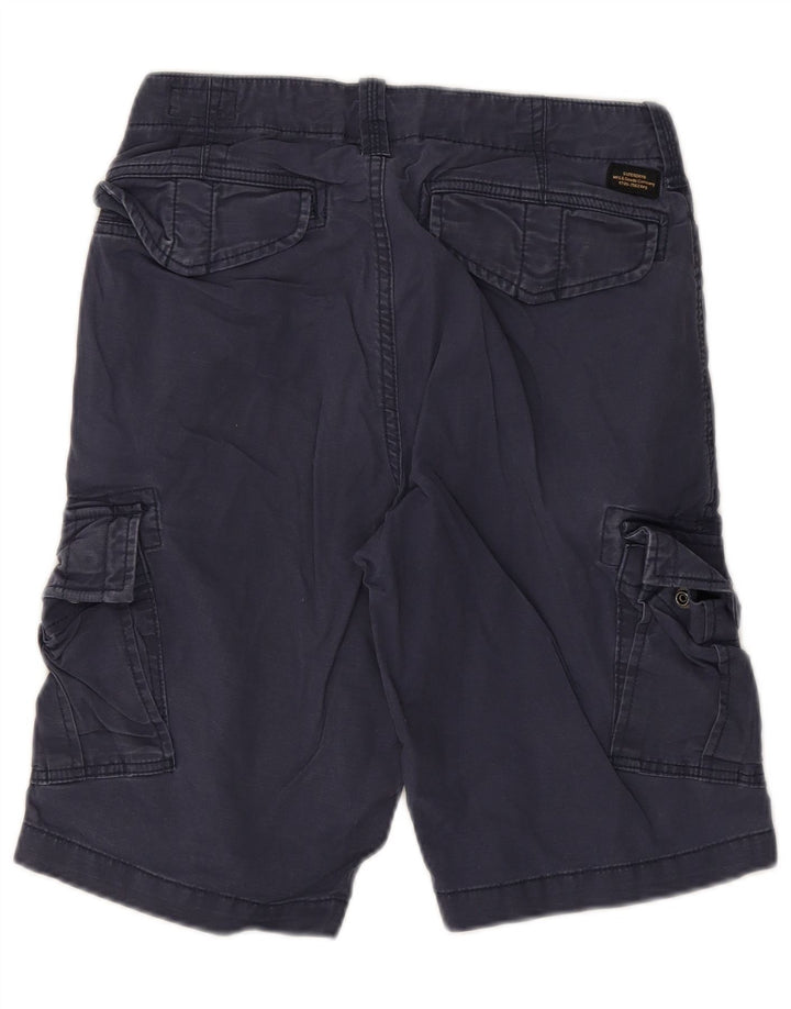 Superdry Mens Cargo Shorts W28 Small Navy Blue