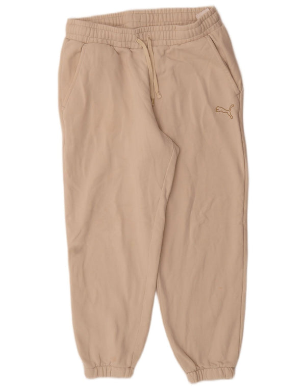 Puma Womens Tracksuit Trousers Joggers UK 14 Medium Beige
