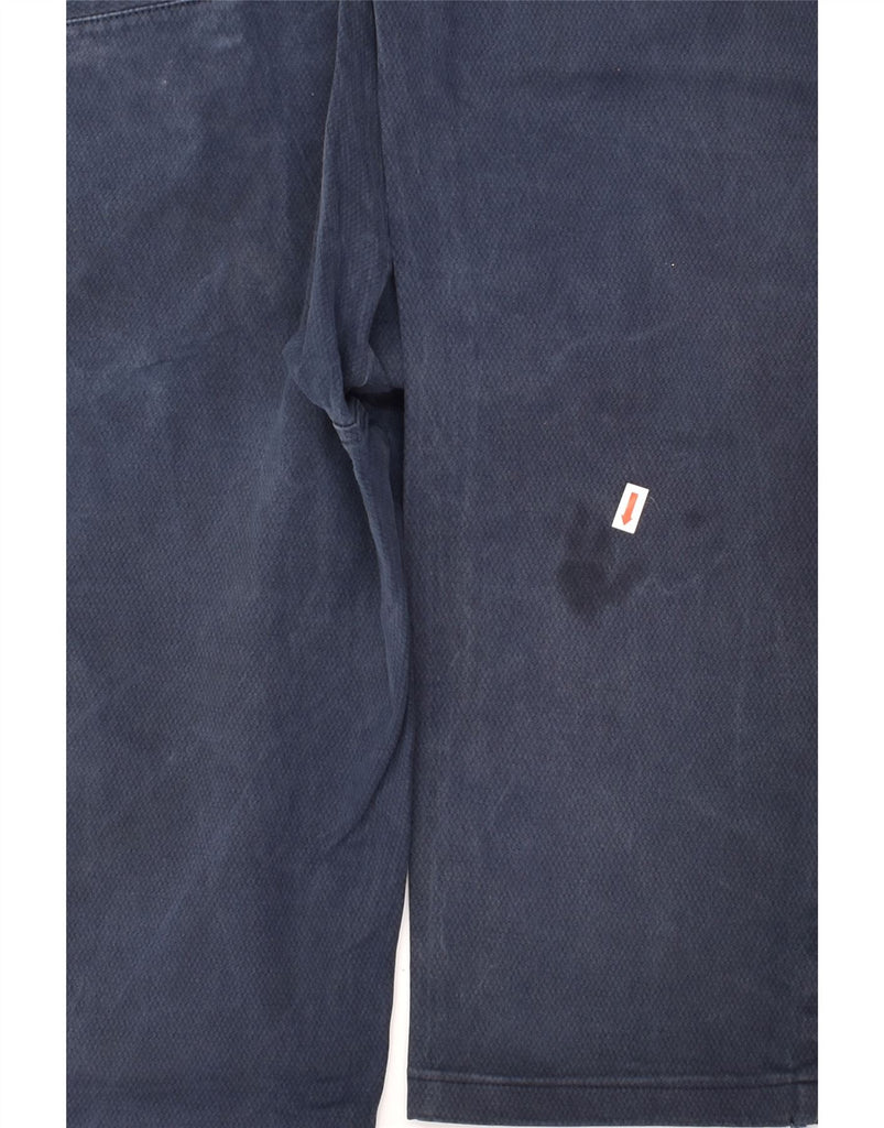 TRUSSARDI Mens Slim Chino Trousers IT 54 2XL W42 L30 Navy Blue Cotton | Vintage Trussardi | Thrift | Second-Hand Trussardi | Used Clothing | Messina Hembry 