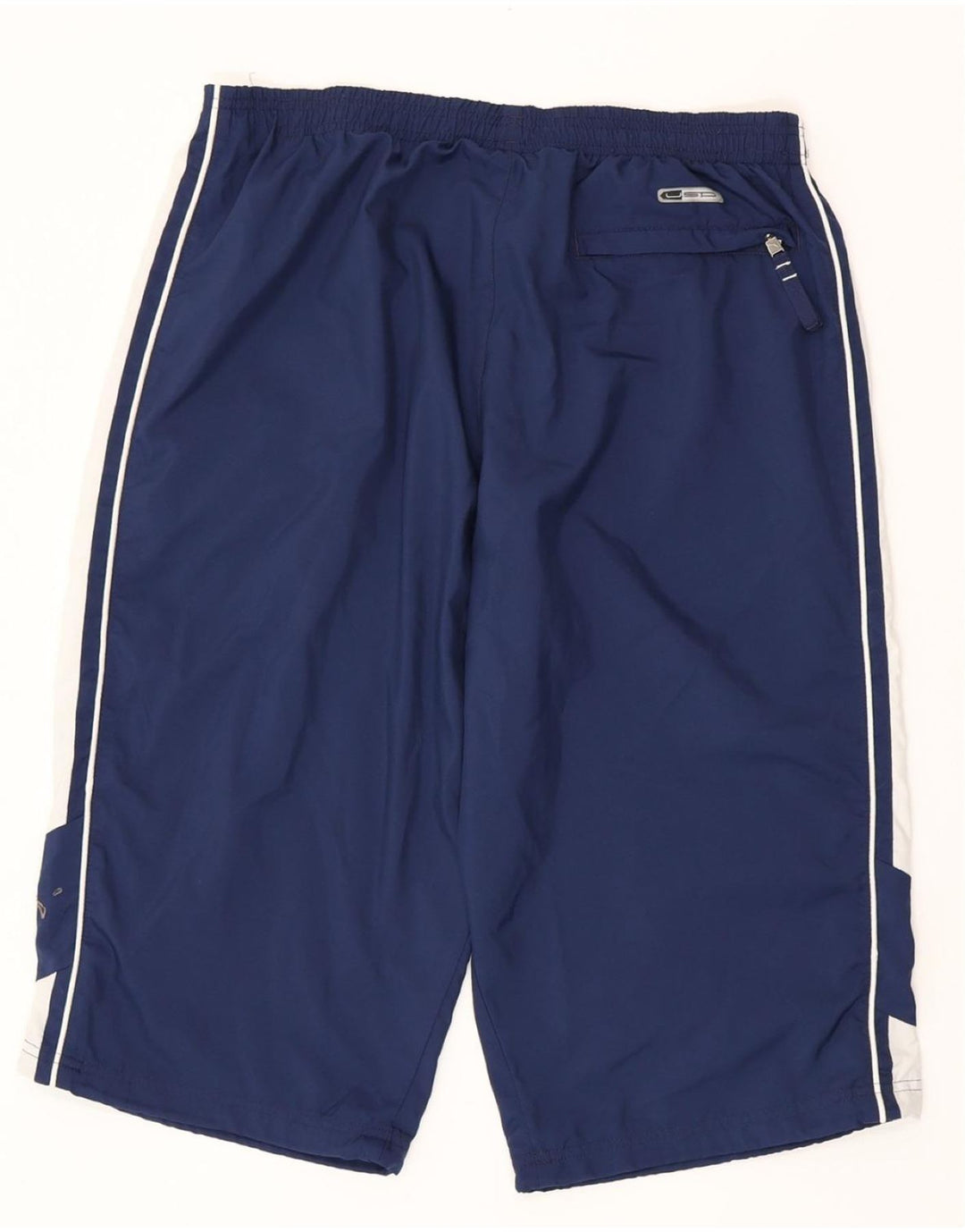 PUMA Mens Bermuda Sport Shorts Large  Navy Blue Colourblock Polyester