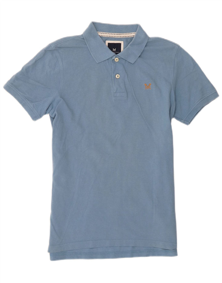 Crew Clothing Mens Polo Shirt Medium Blue Cotton