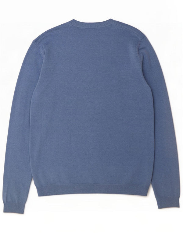 Marks & Spencer Mens Blue Harbour Crew Neck Jumper Sweater Large Cotton