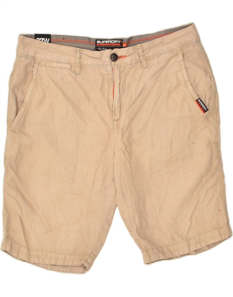 SUPERDRY Mens Chino Shorts W32 Medium  Brown Cotton | Vintage Superdry | Thrift | Second-Hand Superdry | Used Clothing | Messina Hembry 