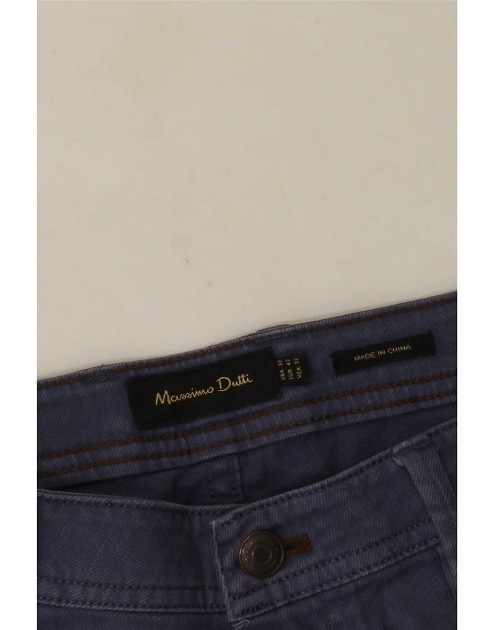 Massimo Dutti Mens Straight Jeans EU 42 Large W32 L30 Navy Blue