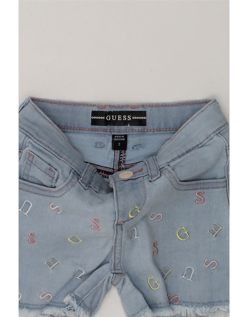 GUESS Girls Distressed Denim Shorts 2-3 Years W20  Blue | Vintage Guess | Thrift | Second-Hand Guess | Used Clothing | Messina Hembry 