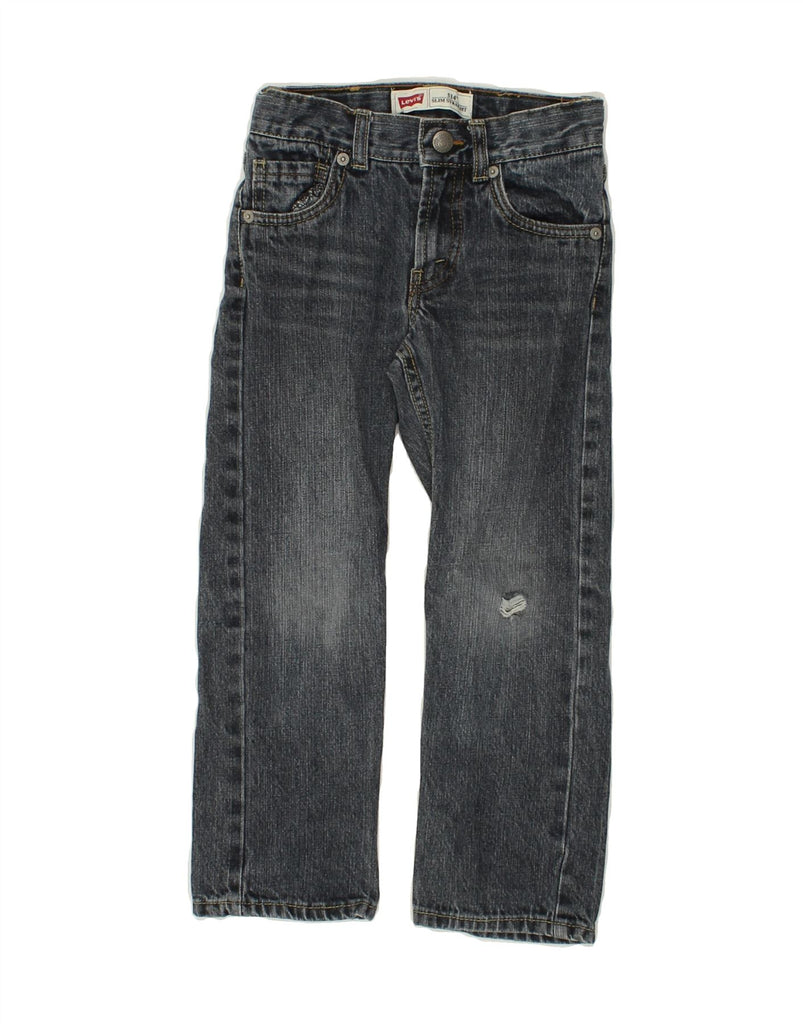 LEVI'S Boys 514 Slim Straight Jeans 4-5 Years W22 L19 Blue Ramie | Vintage Levi's | Thrift | Second-Hand Levi's | Used Clothing | Messina Hembry 