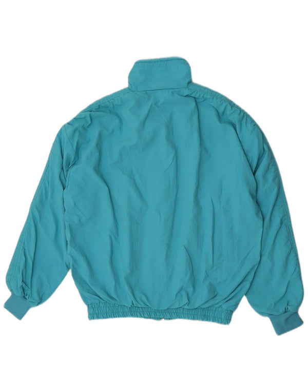 Loffler Womens Bomber Jacket EU 42 Large Blue Polyamide