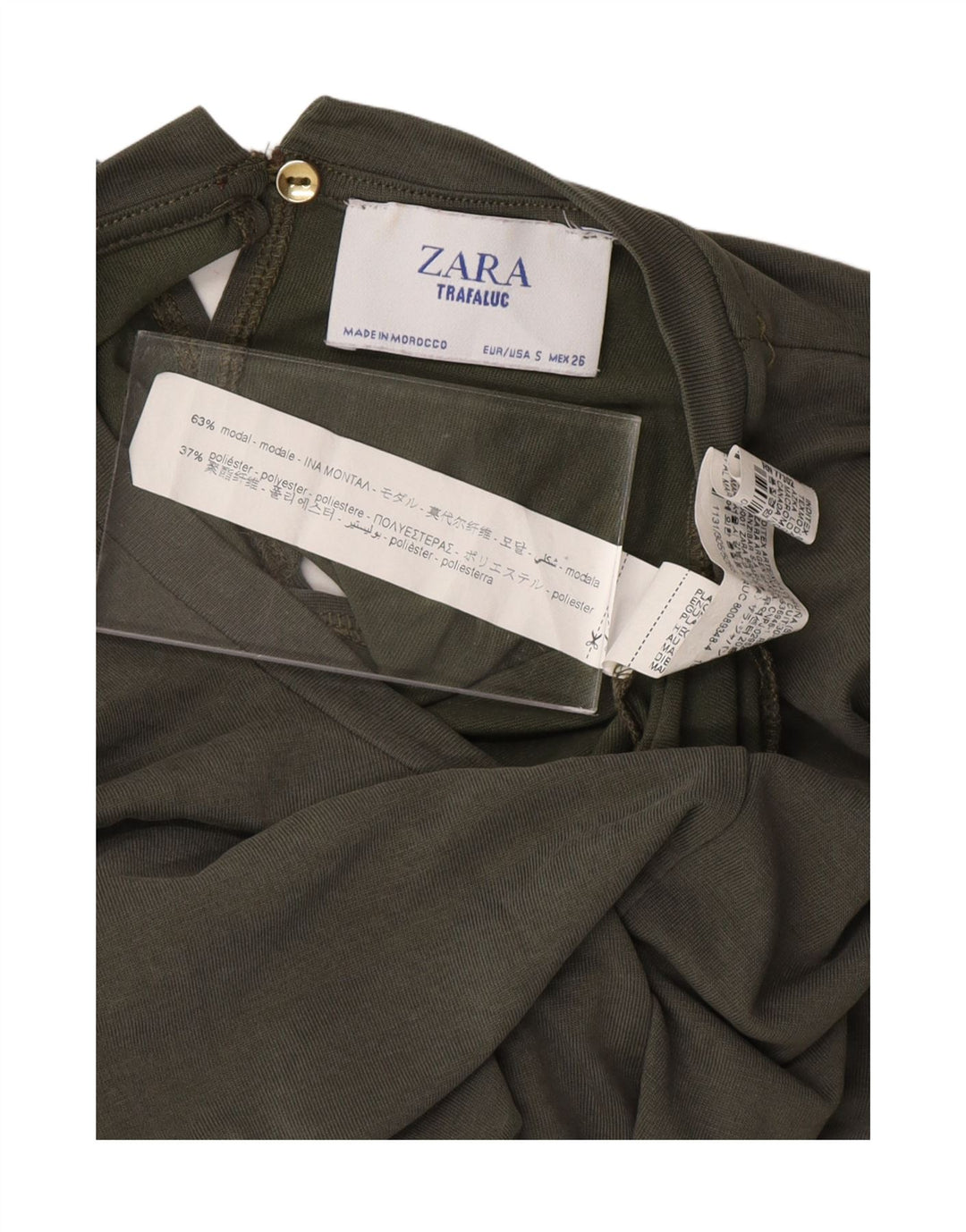 ZARA Womens Jumpsuit UK 10 Small  Grey Modal Vintage Zara and Second-Hand Zara from Messina Hembry 