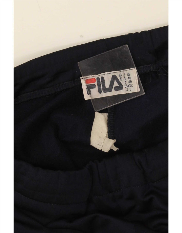 Fila Mens Tracksuit Trousers IT 48 Medium Navy Blue
