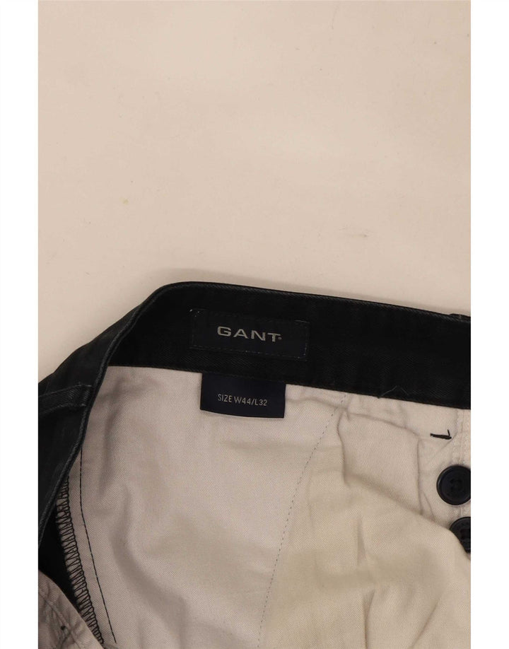 Gant Mens Straight Chino Trousers W44 L32 Black