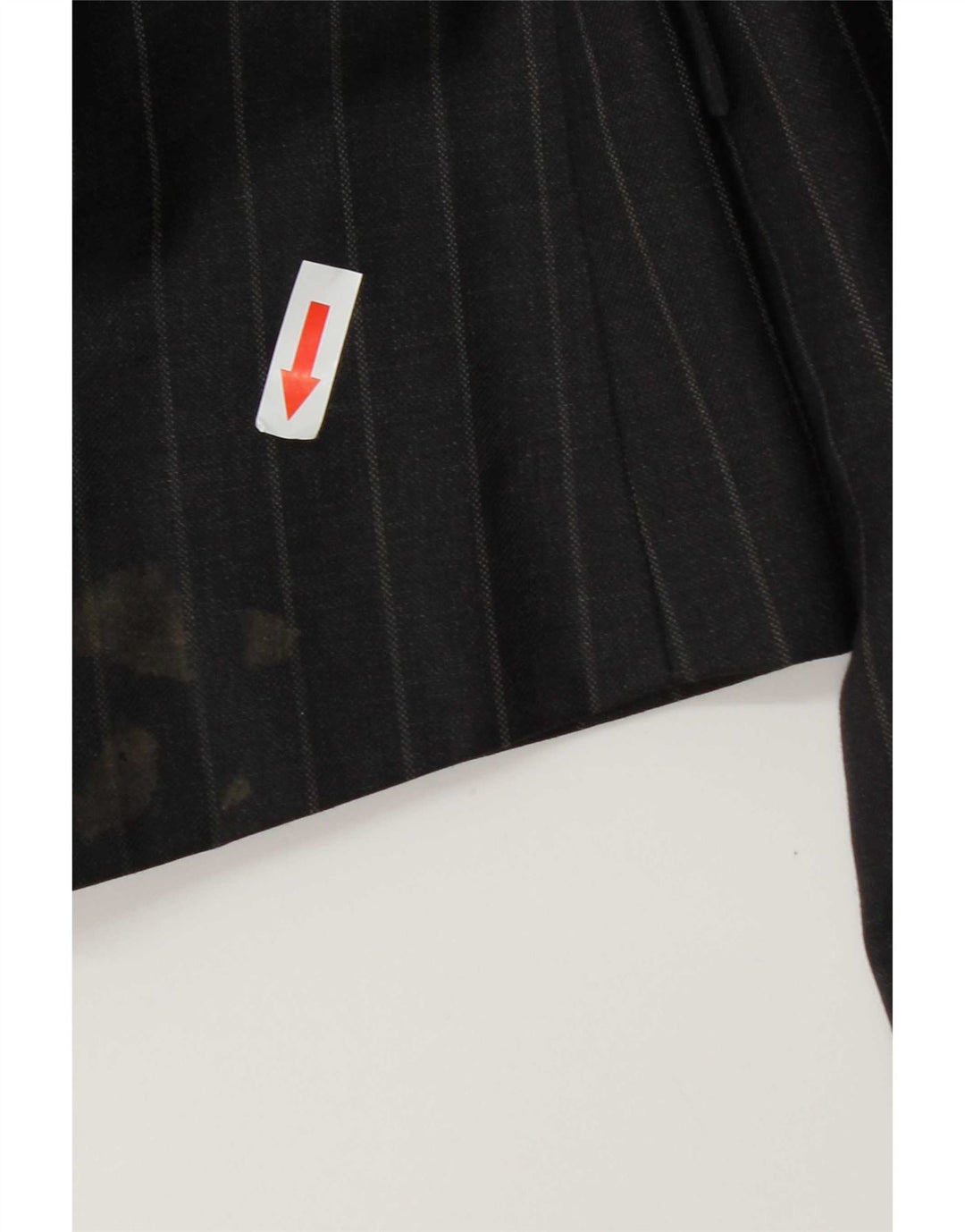 Marks & Spencer Mens 2 Button Blazer Jacket UK 44 XL Grey Pinstripe Wool