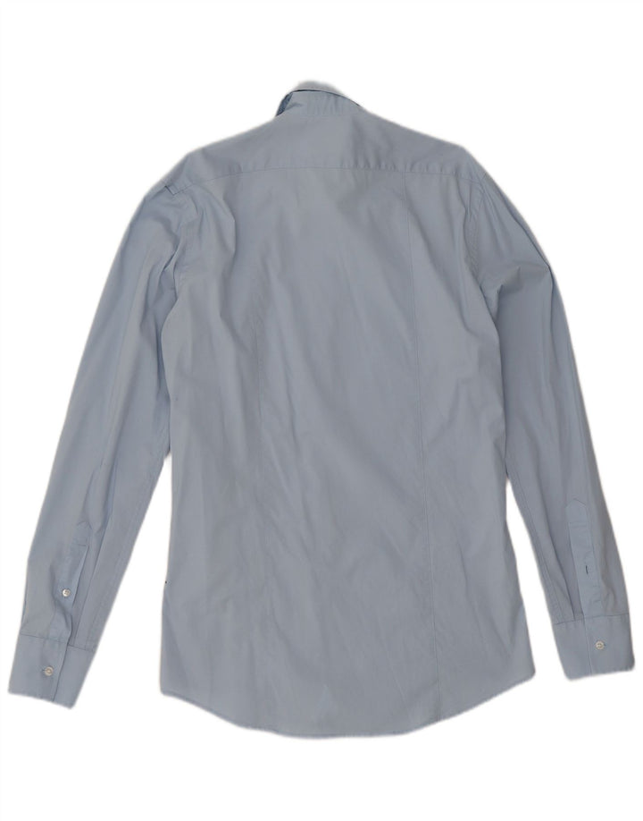Calvin Klein Mens Slim Fit Shirt Medium Blue Cotton
