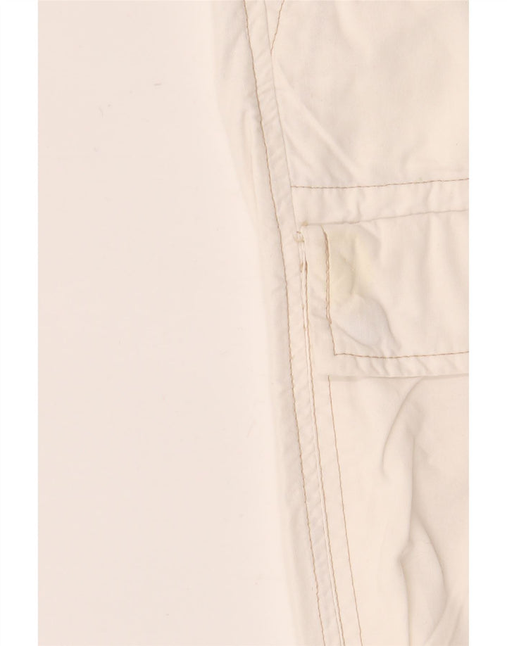 Fordocks Womens Cargo Bermuda Shorts IT 44 Medium W30 Off White Cotton
