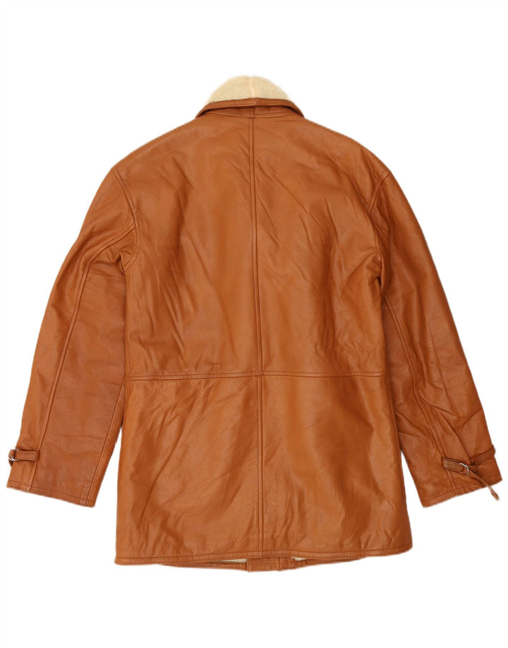 Vintage Mens Shearling Jacket IT 48 Medium Brown