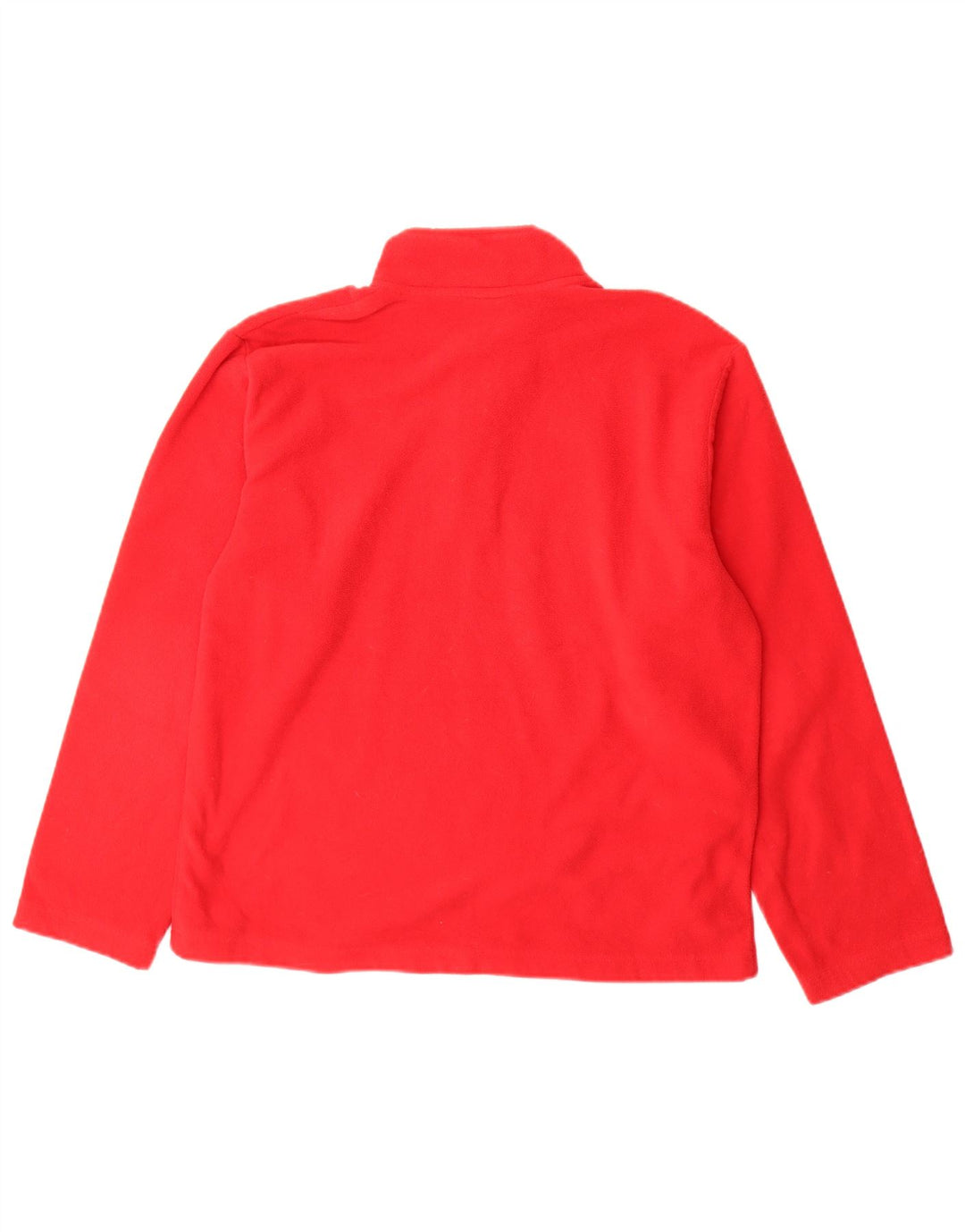 STARTER Boys Zip Neck Fleece Jumper 15-16 Years 2XL Red Polyester