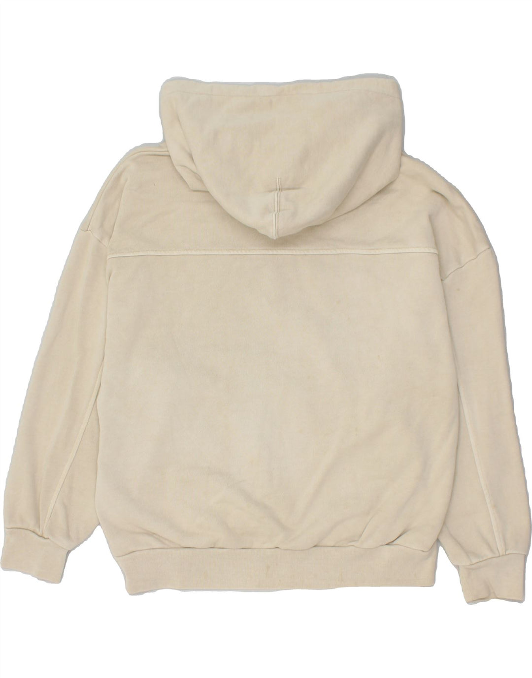 LEVI'S Womens Oversized Hoodie Jumper UK 10 Small Beige Cotton Vintage Levi's and Second-Hand Levi's from Messina Hembry 