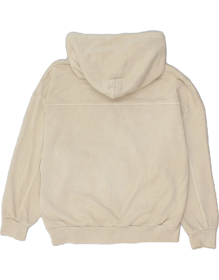 LEVI'S Womens Oversized Hoodie Jumper UK 10 Small Beige Cotton Vintage Levi's and Second-Hand Levi's from Messina Hembry 